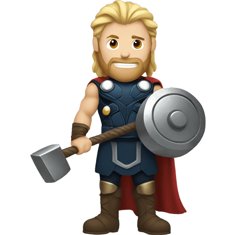 Thor holding a hammer emoji