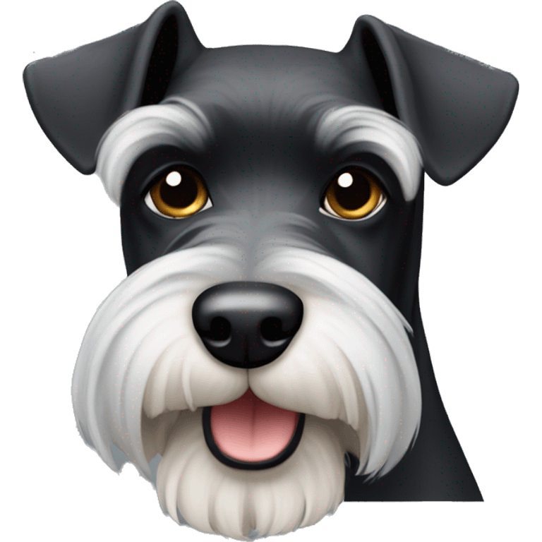 Schnauzer negro emoji