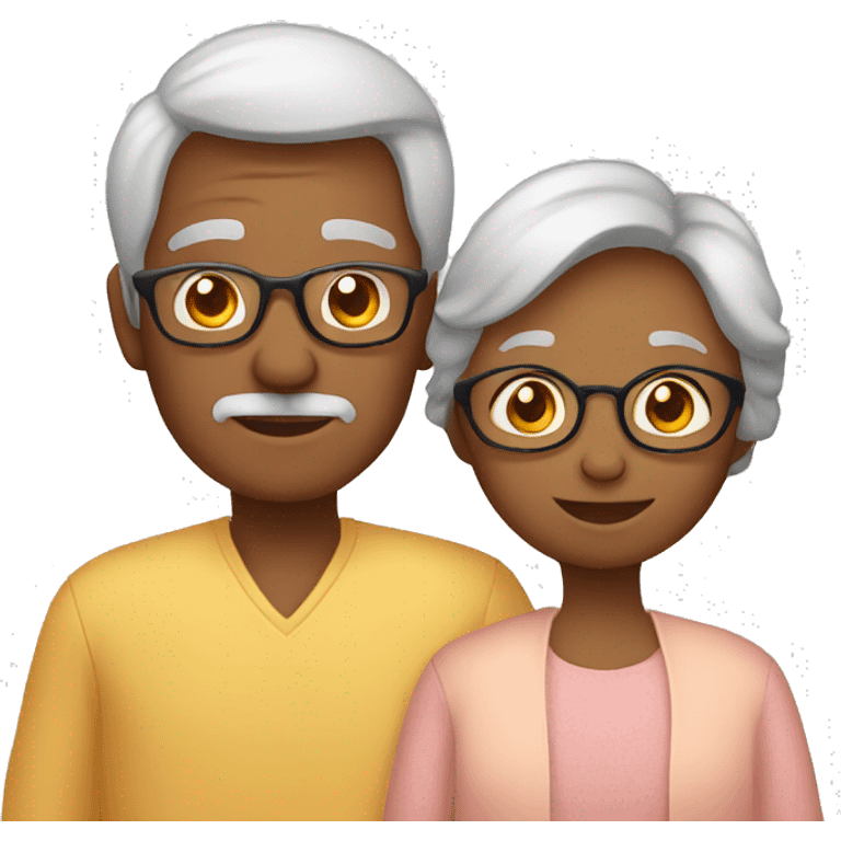 grandparents and grandchild emoji