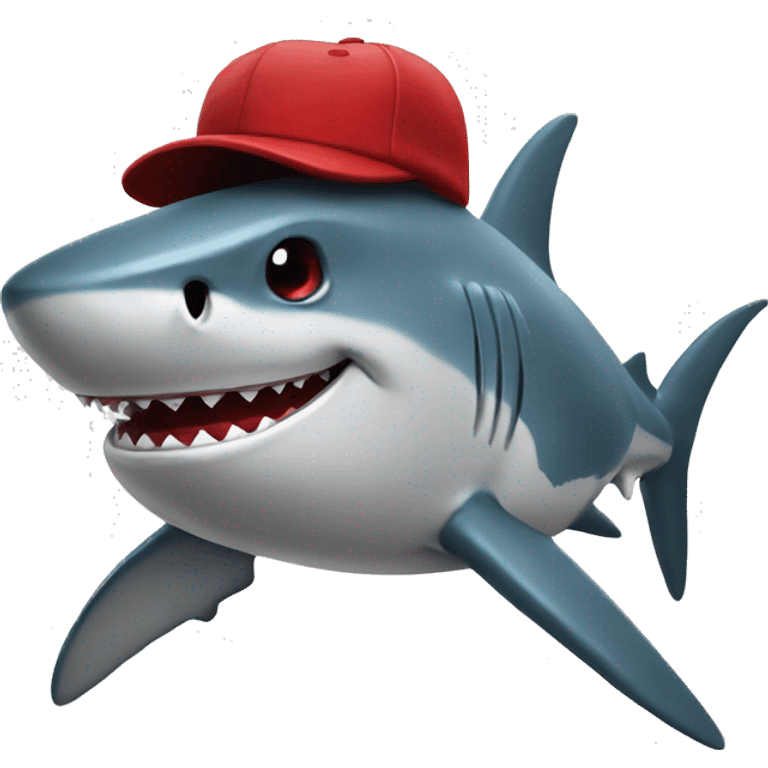 SHARK WITH REDHAT emoji