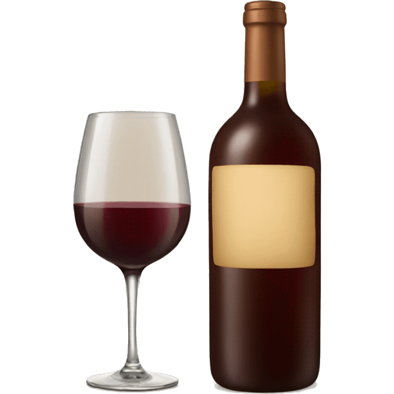 Wine bottle brown emoji