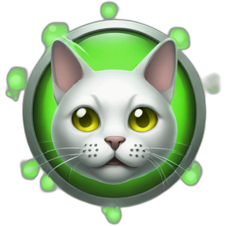 Radioactive cat  emoji