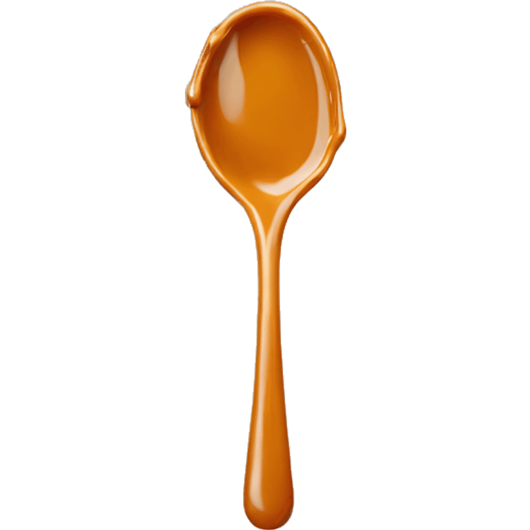 caramel spoon drip emoji