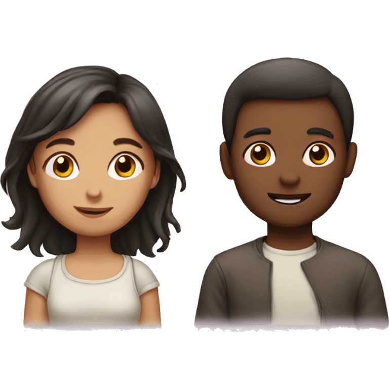 Girl and boy emoji