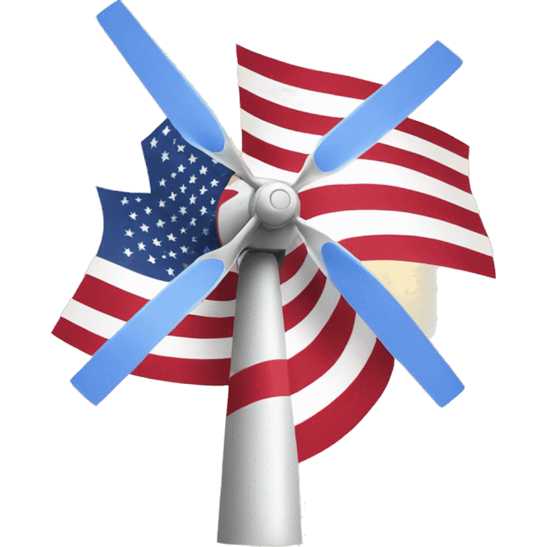 wind generator usa flag emoji