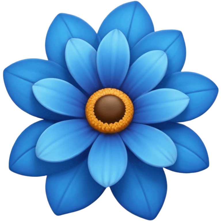 Flor azul emoji