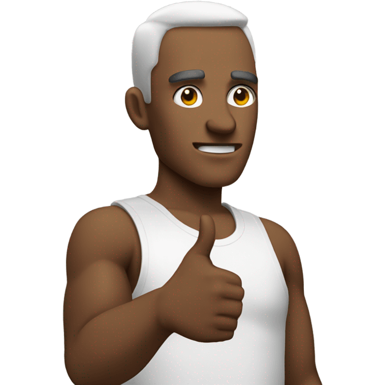 Guy giving thumbs down emoji