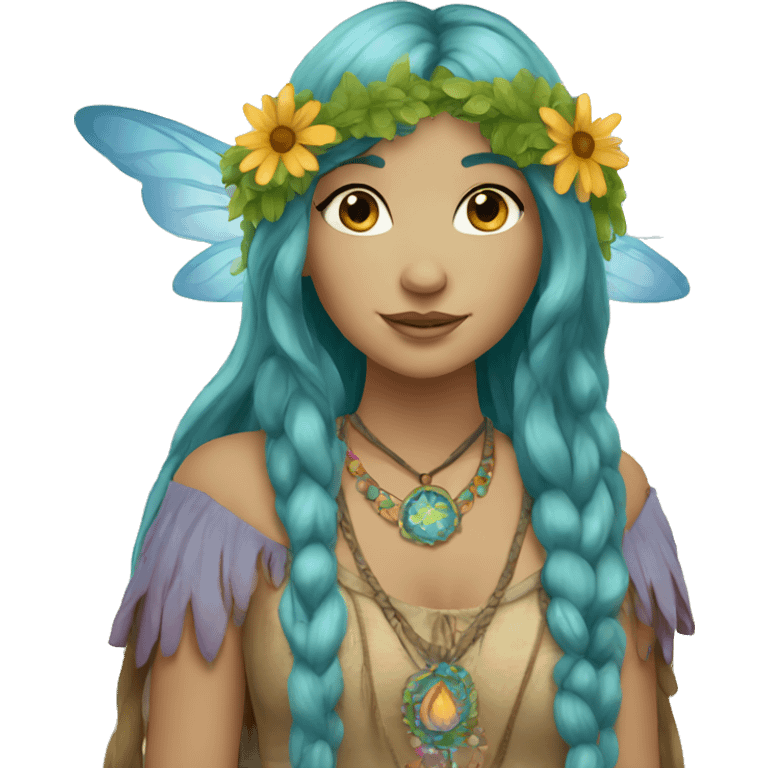 Bohemian hippie fairy emoji