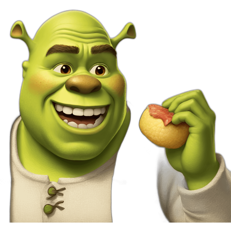 shrek eating grub emoji