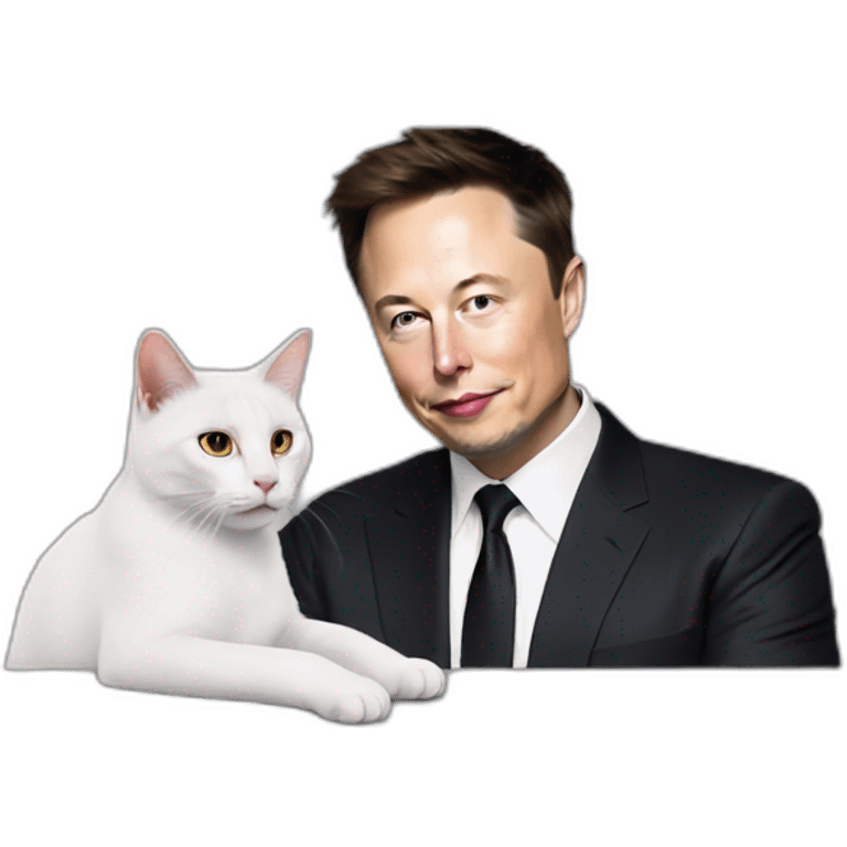 elon musk incorrectly engaged romantically with a cat in private emoji