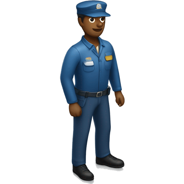 full-body mailman seen from above emoji