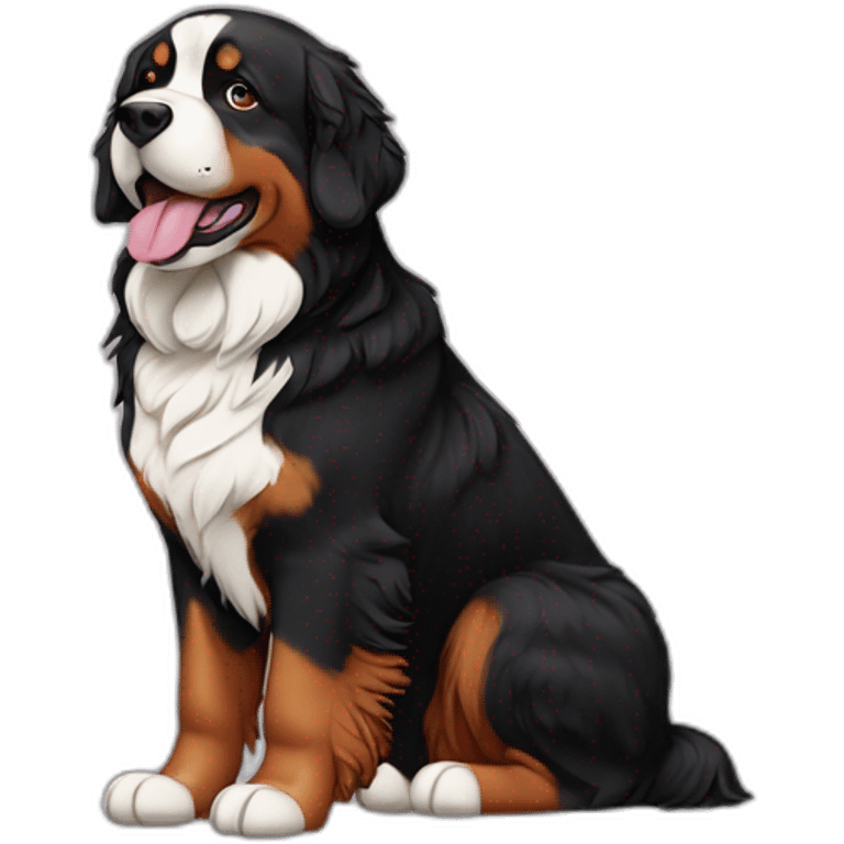 Bernese Mountain Dog Side emoji