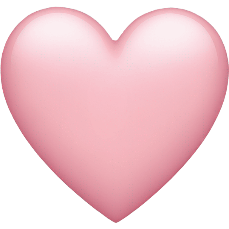 Light pink heart emoji