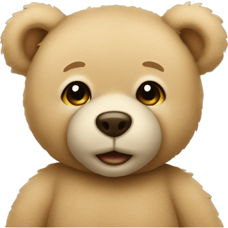 beige teddy bear emoji