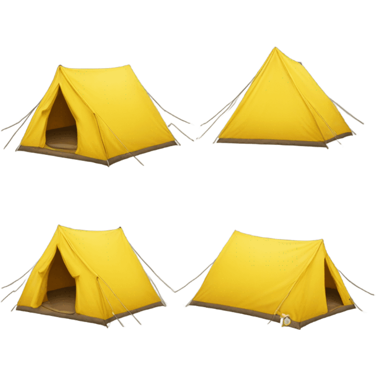 yellow Camping  emoji