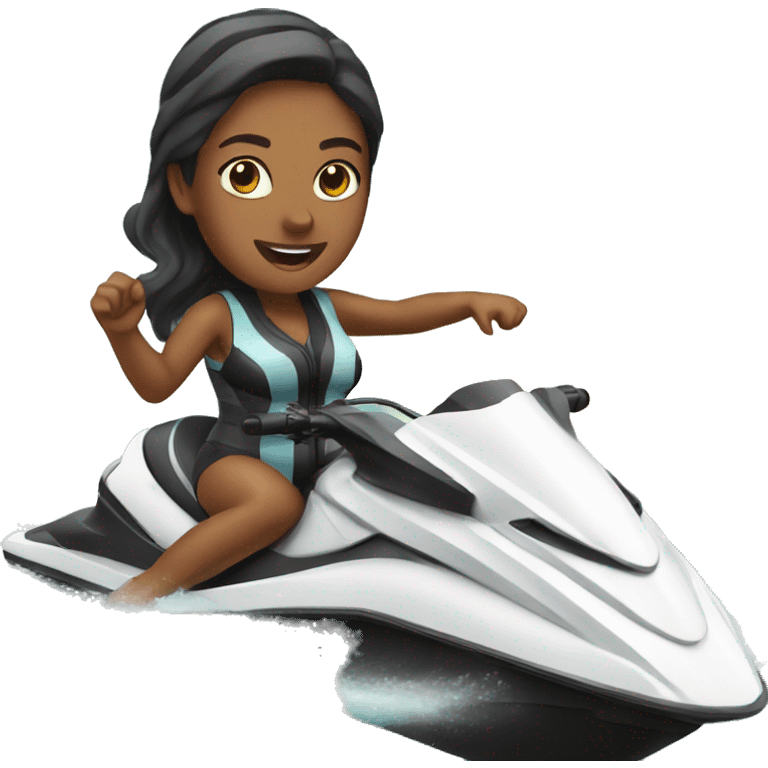 Woman on a jet ski emoji