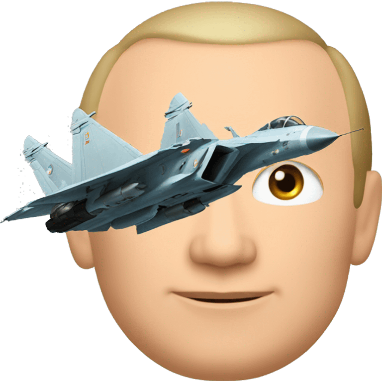 Putin on a SU-57 plane emoji