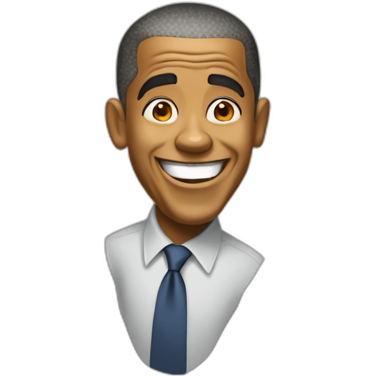 Barack obama happy surprised emoji