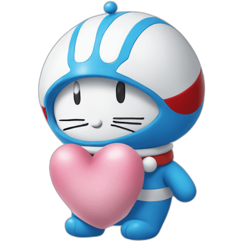 Doraemon sending kisses emoji