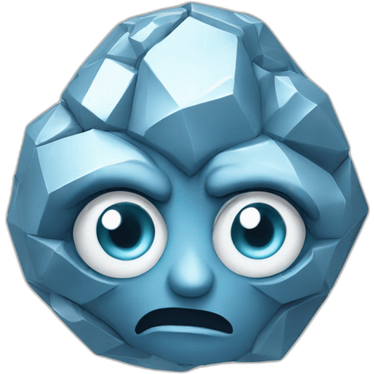 emoji diamond brain with eyes emoji