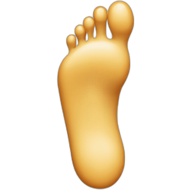 foot shaped face With smile emoji