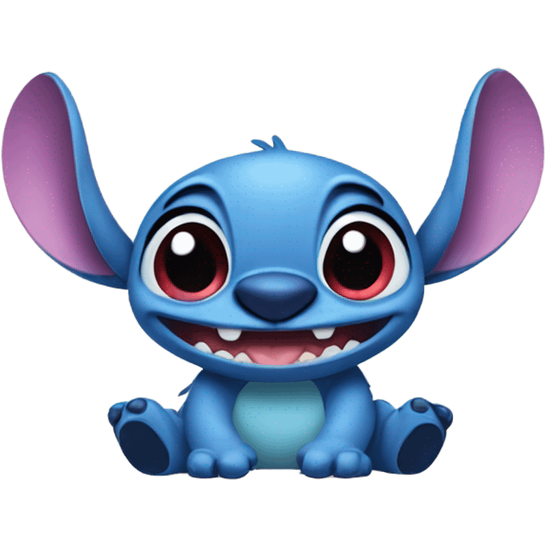 Stitch with heart eyes emoji