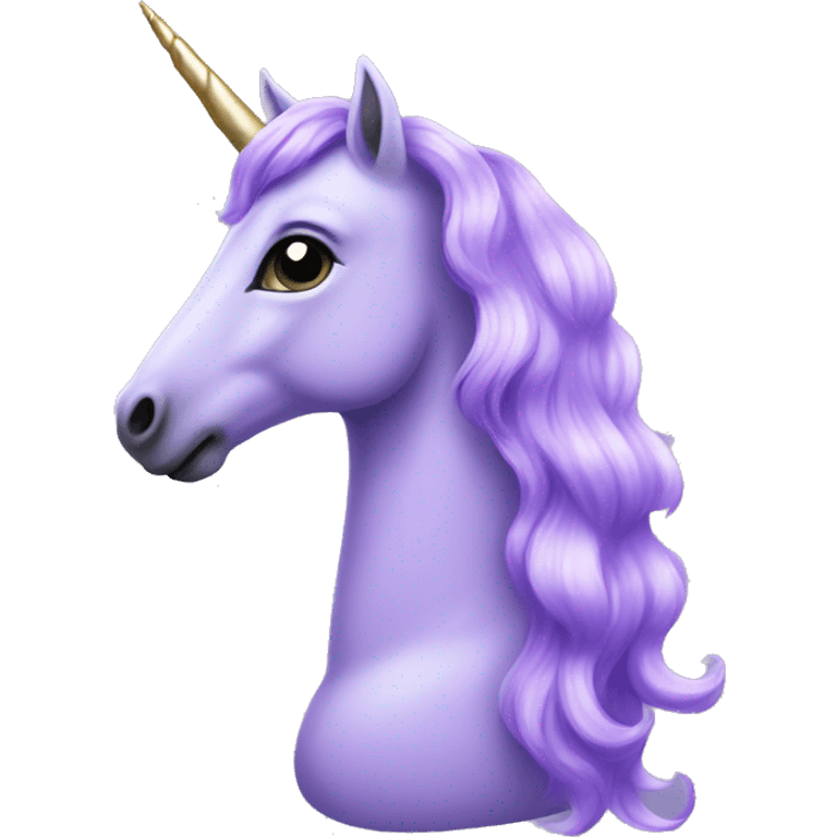 Lavender unicorn  emoji