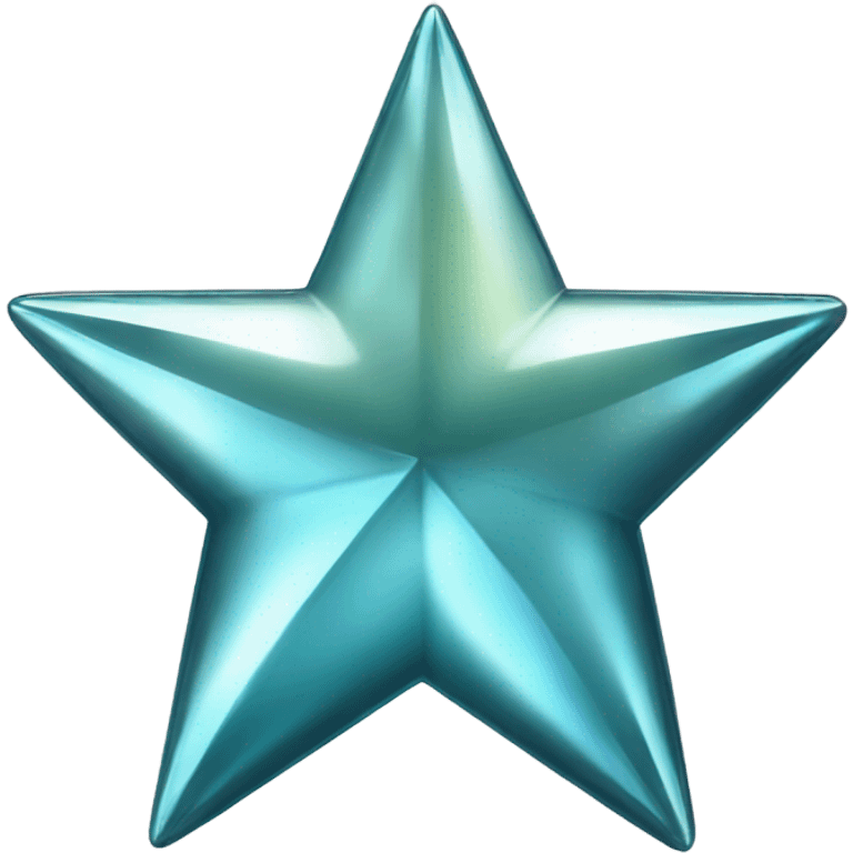 glass chrome four-point pointy star diamond texture  emoji