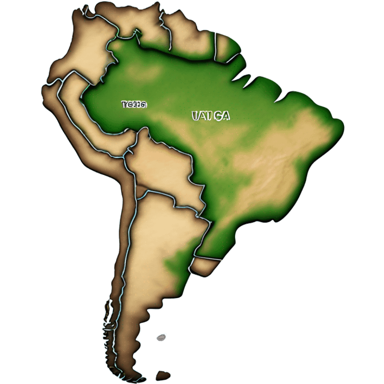 South America geo map emoji