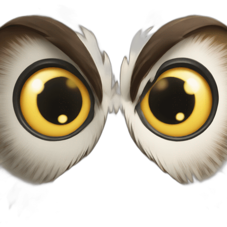 a goofy owl emoji