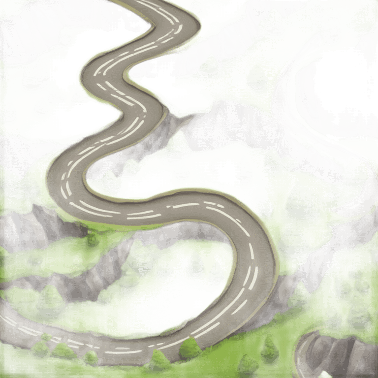 Mountain road emoji