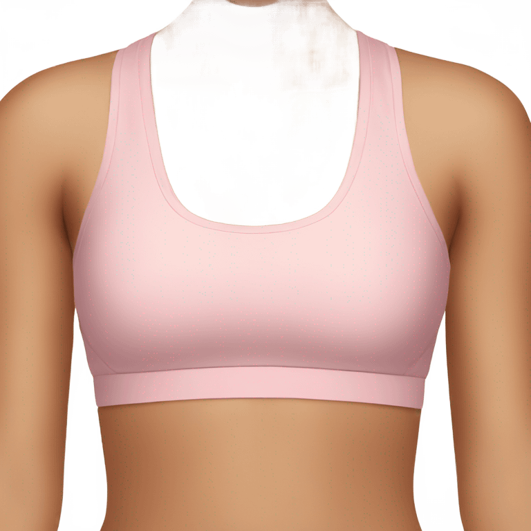 Light pink sports bra top emoji