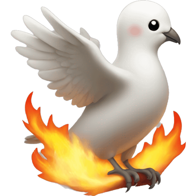 Fire dove emoji