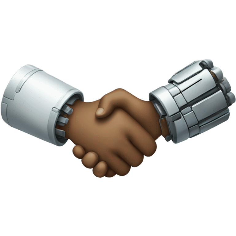 robots handshake emoji