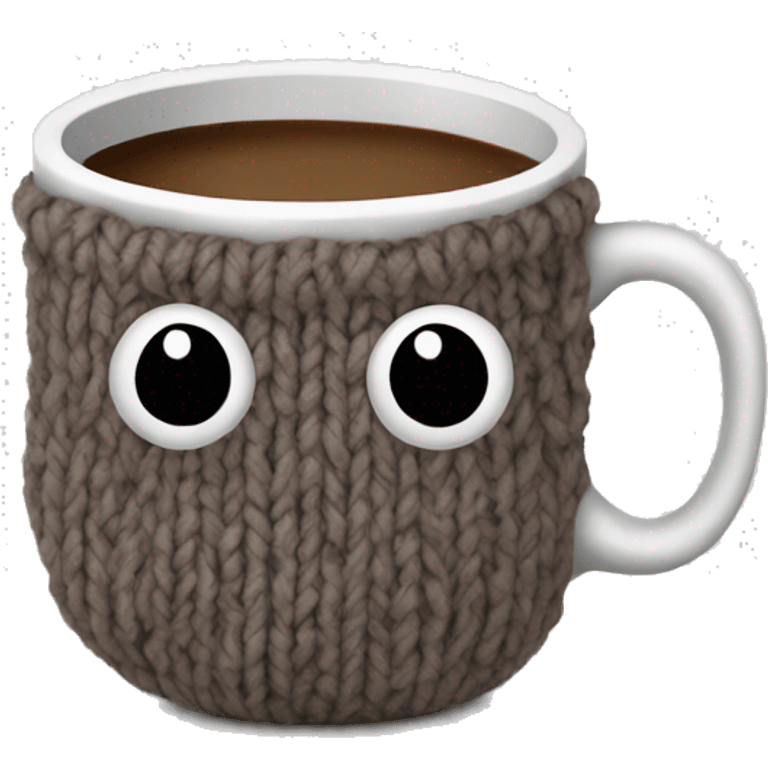 Yarn coffee cup emoji