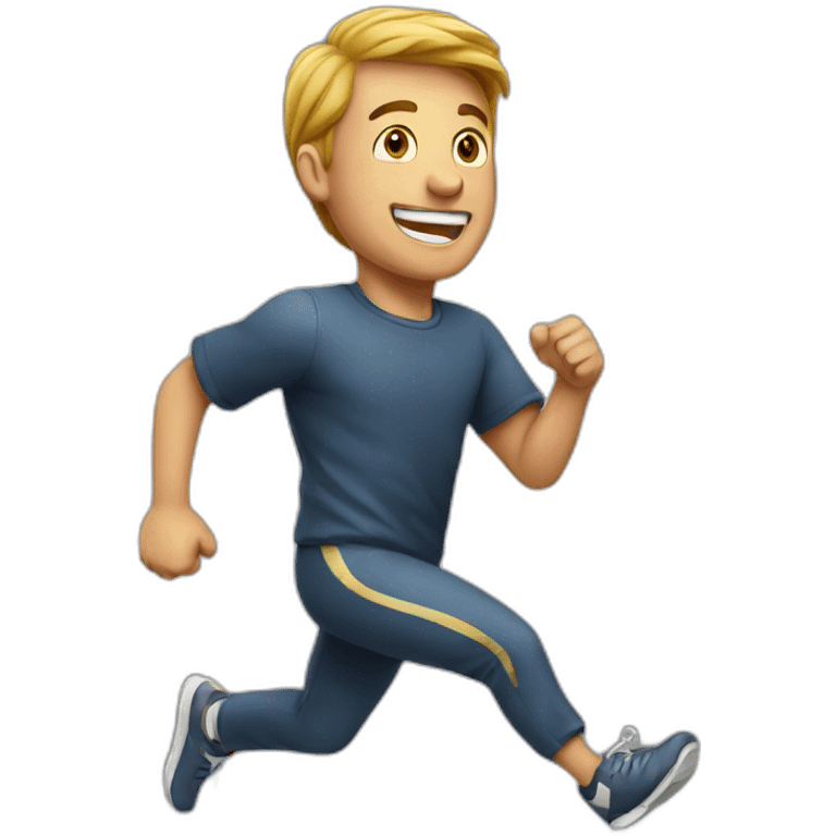 guy running emoji