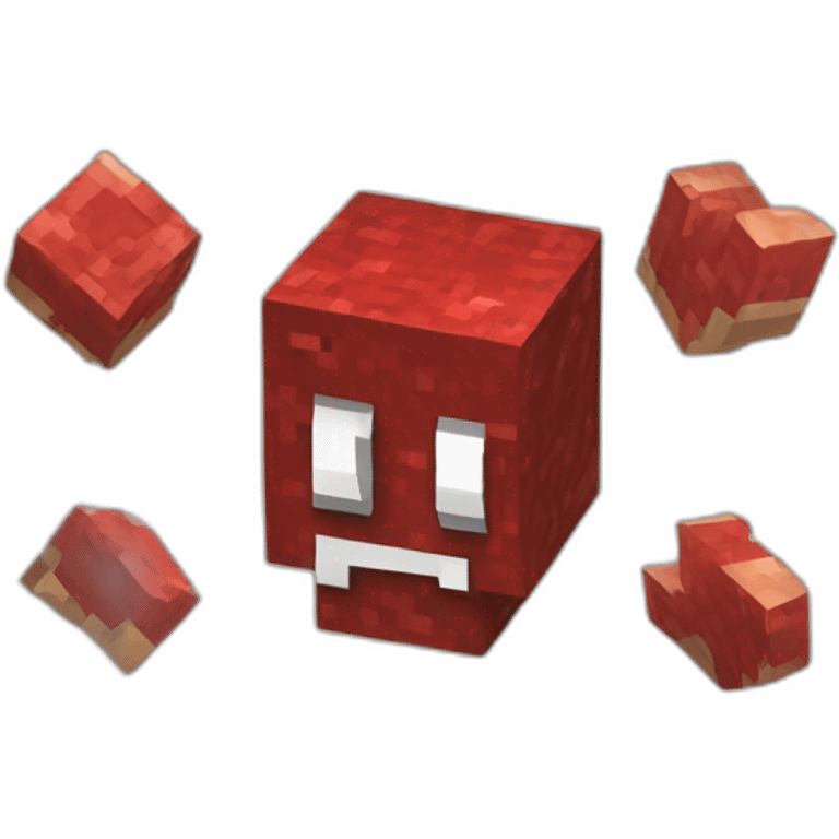 minecraft redstone in style of emojis emoji