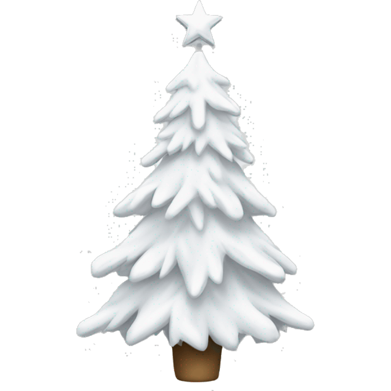 White Christmas tree emoji