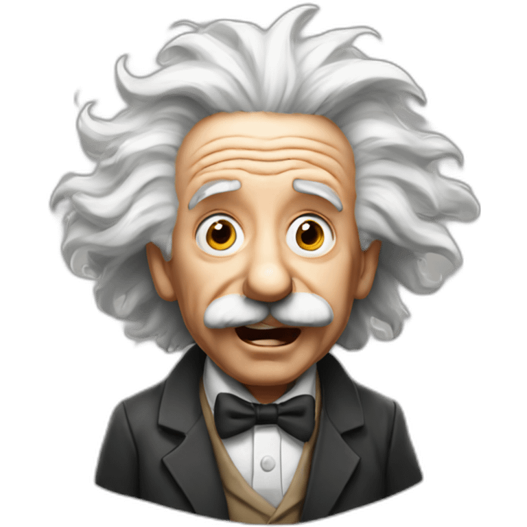 Amazed Einstein emoji