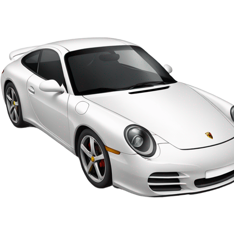 white new Porsche 911  emoji