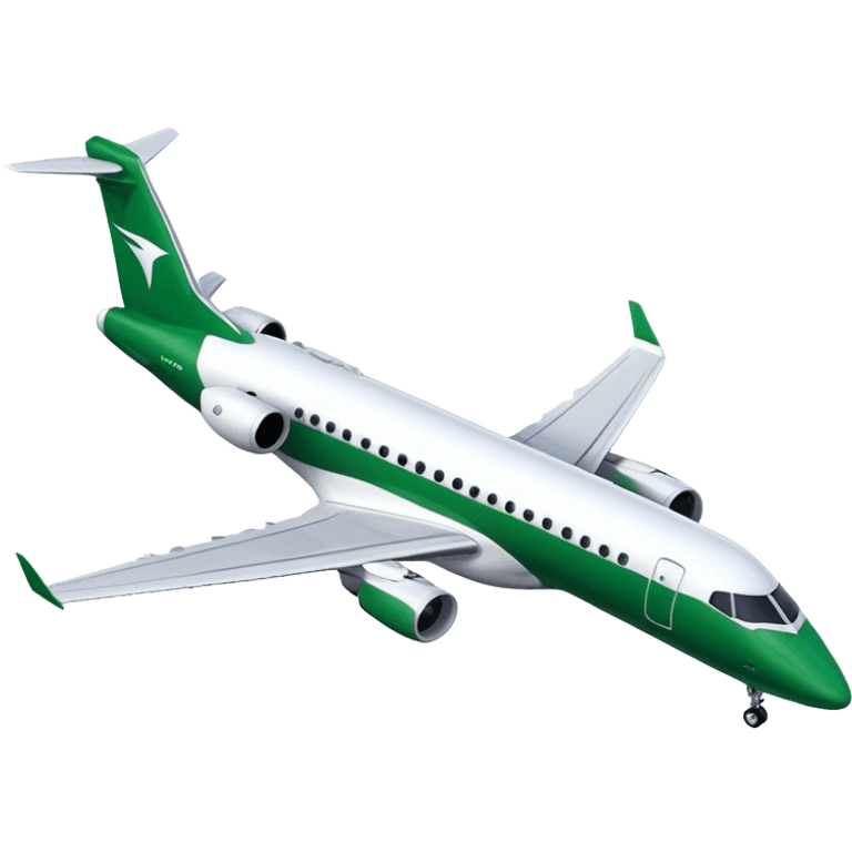 Embraer E-Jet - Embraer (Model Year: 2021) (Iconic colour: Green with white) emoji