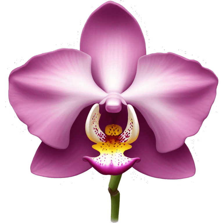 Orchidée rose emoji