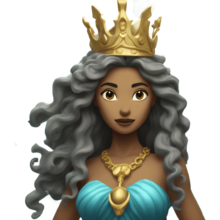 Poseidon as a girl emoji