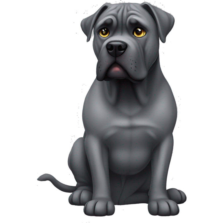 grey cane corso dog emoji