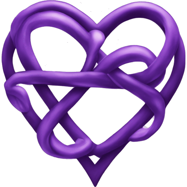 Blac heart purple heart infinity sign emoji