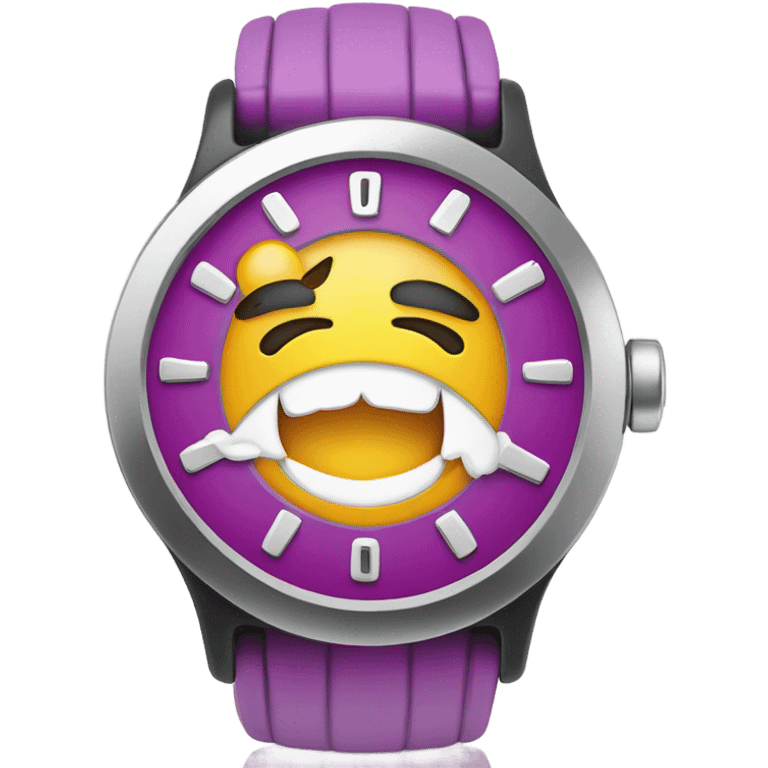 watch wioth happy face on it emoji