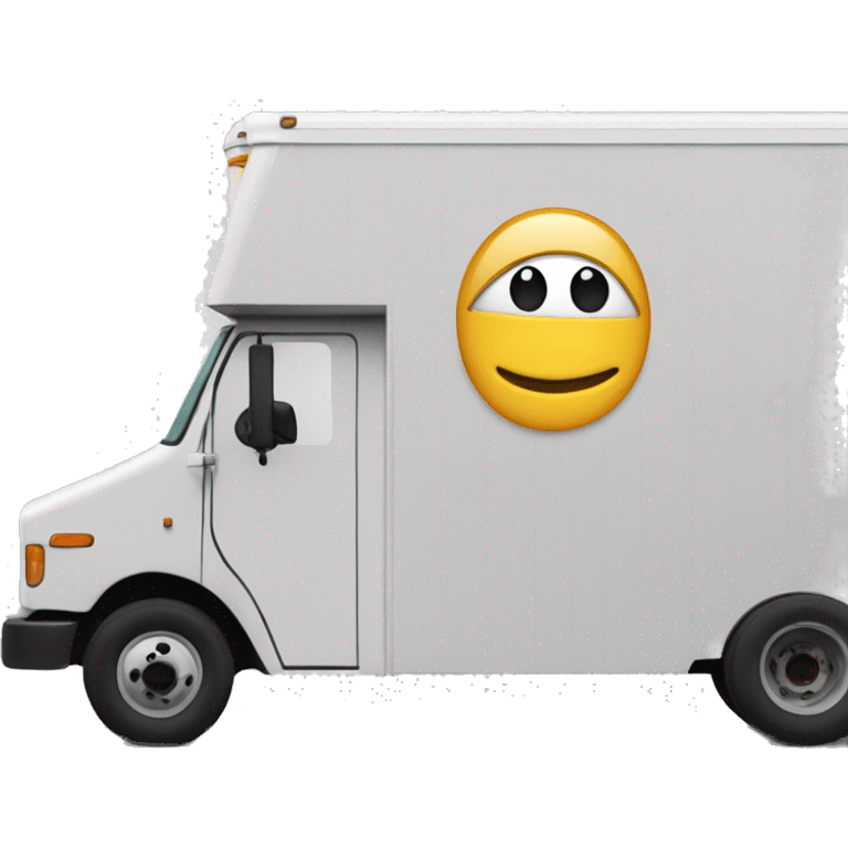 Boxtruck with letters "PGS” on the side emoji