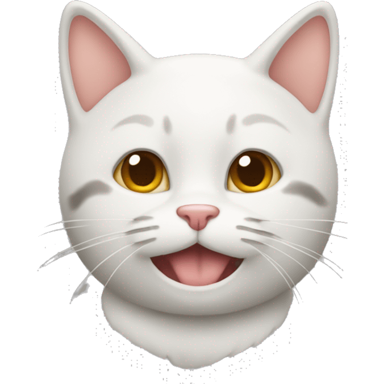 Cat emoji with the “yummy” face emoji