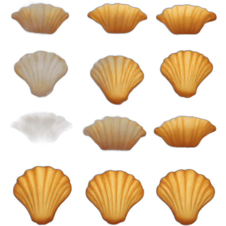 shell-shaped madeleine cake emoji