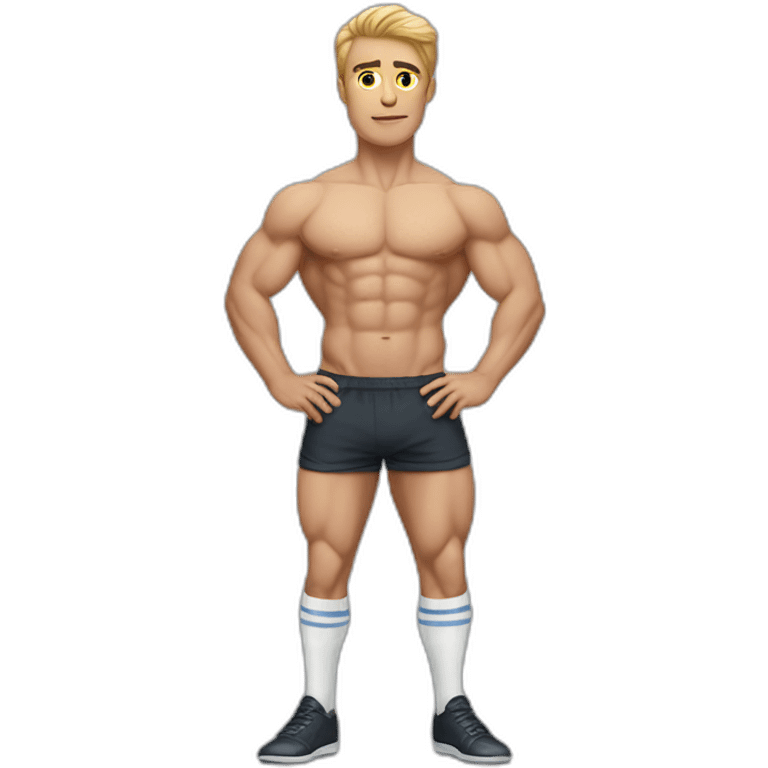 Posh-muscle-boy-in-socks emoji